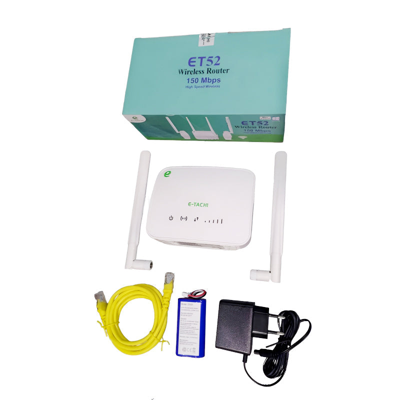 E-Tachi ET52 Optimum 4G LTE 150Mbps High-Speed Wireless Router with 2000mAh Powerful Battery