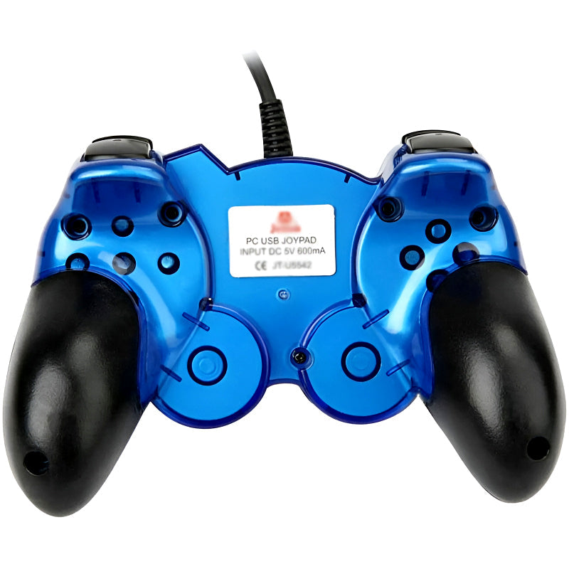 Double Shock USB 2.0 Wired Gaming Controller – Colorful Gaming Joystick for PC and Laptop