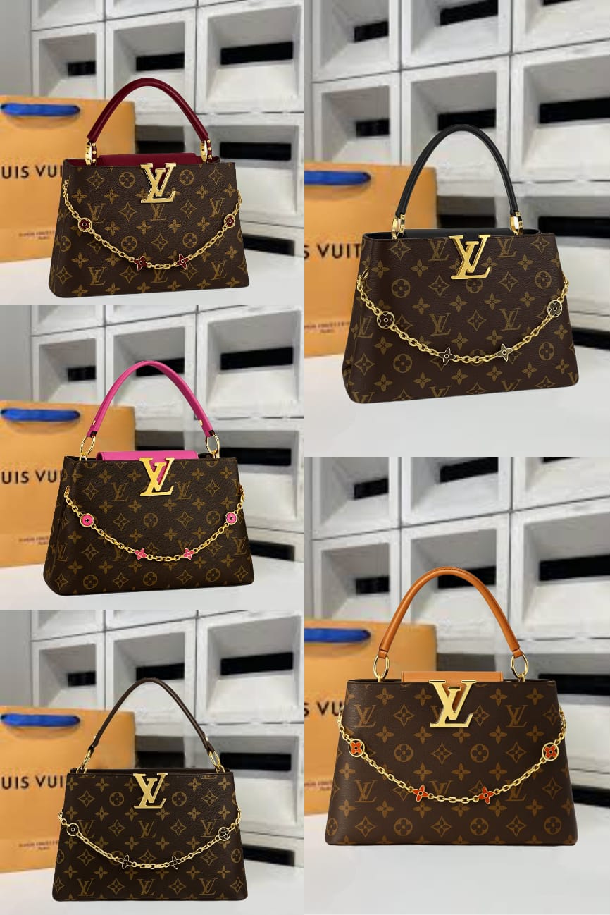 Lv Capucines Brown Bag With Brand Packaging