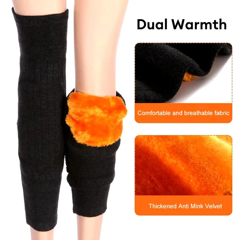 Knee Warm Thick Wool Blend Thermal Pads – Warm Relief & Support (2 Pcs)