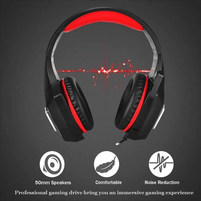 Hunter Spider V1 RGB Gaming Headset – 7.1 Surround Sound, Noise-Cancelling Mic, Deep Bass & RGB Lights